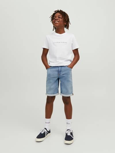 SHORT EN JEAN GARCON JJIRICK BLUE DENIM