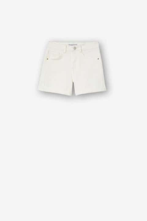 SHORT JEAN BLANC FILLE TIFFOSI